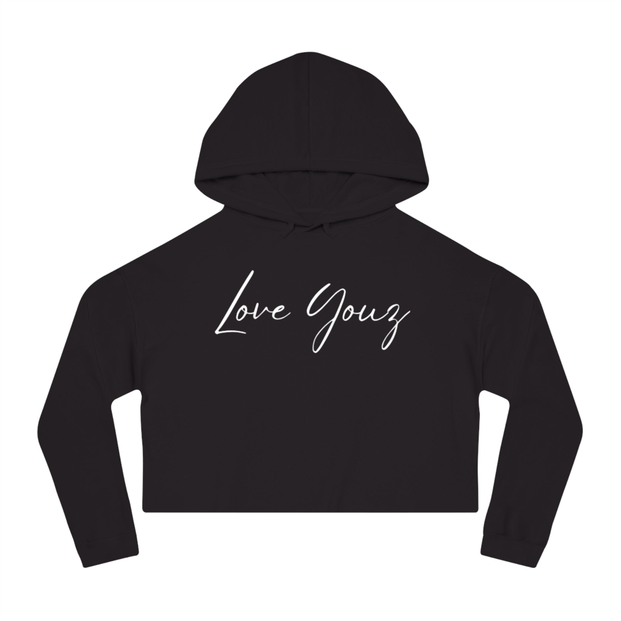 Chic Women’s Cropped Hooded Sweatshirt - Perfect for Casual Outings
